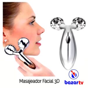 Rodillo de Masaje Facial 3D
