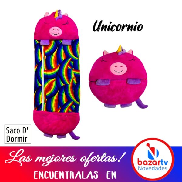 Saco de Dormir Unicornio Rosa